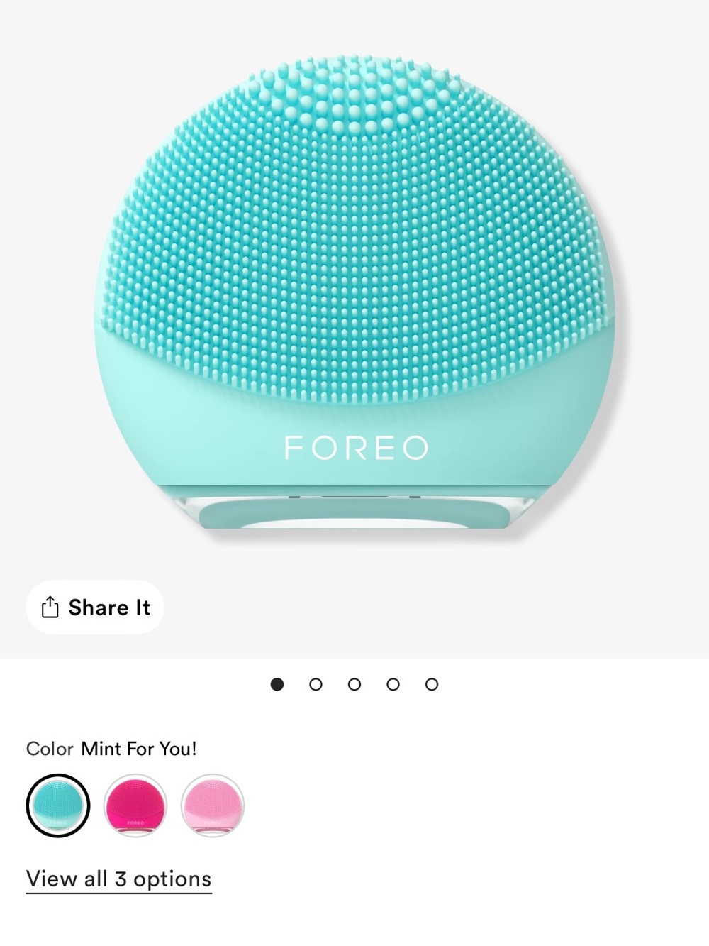 FOREO blue LUNA Play Silicone Facial Cleanser NWT